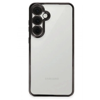 Mey İthalat®  Samsung Galaxy S24 FE Kılıf  Lensli Silikon - Siyah