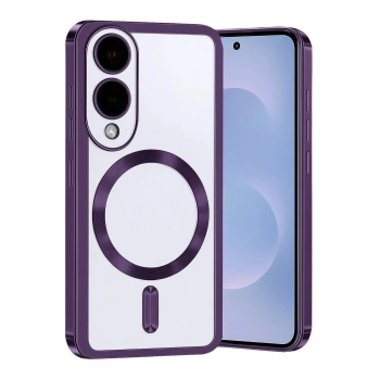 Mey İthalat®  Samsung Galaxy S25 Edge Kross Magneticsafe Kapak - Mor