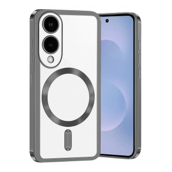 Mey İthalat®  Samsung Galaxy S25 Edge Kross Magneticsafe Kapak - Titan Gri