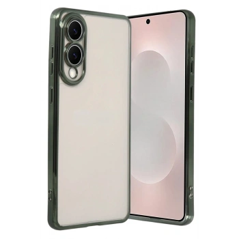 Mey İthalat®  Samsung Galaxy S25 Edge  Lensli Silikon - Yeşil