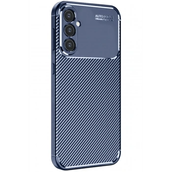 Mey İthalat®  Samsung Galaxy S25 Plus Kılıf Auto Focus Karbon Kapak - Lacivert