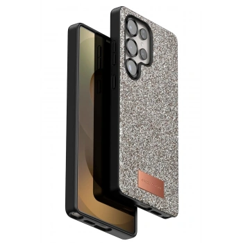 Mey İthalat®  Samsung Galaxy S25 Ultra Bright Simli Kapak - Gold