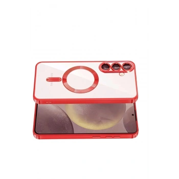 Mey İthalat®  Samsung Galaxy S26 Kross Magneticsafe Kapak - Kırmızı