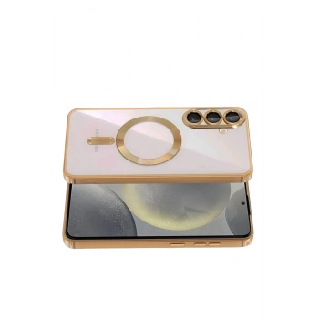Mey İthalat®  Samsung Galaxy S26 Plus Kross Magneticsafe Kapak - Çöl Titanyum