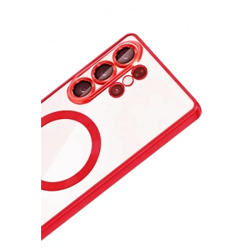 Mey İthalat®  Samsung Galaxy S26 Ultra Kross Magneticsafe Kapak - Kırmızı