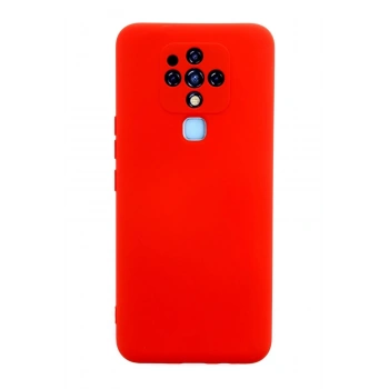 Mey İthalat®  Tecno Camon 16 Kılıf Nano içi Kadife Silikon - Kırmızı