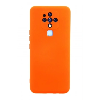 Mey İthalat®  Tecno Camon 16 Kılıf Nano içi Kadife Silikon - Turuncu