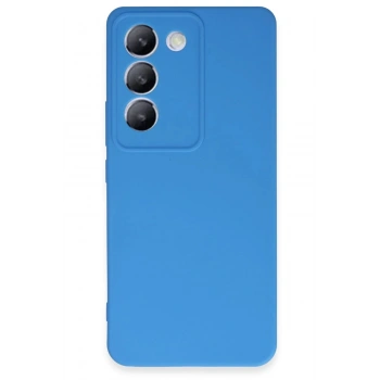 Mey İthalat®  Vivo V30 Lite 4G Kılıf First Silikon - Mavi