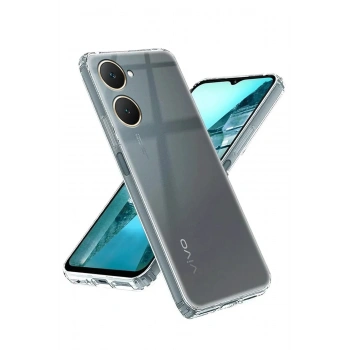 Mey İthalat®  Vivo Y18 Kılıf Lüx Şeffaf Silikon