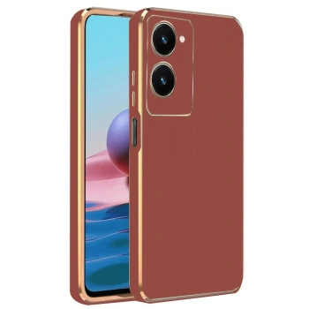 Mey İthalat®  Vivo Y18 Kılıf Volet Silikon - Kırmızı