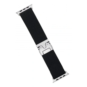 Mey İthalat®   Watch 42mm Forest Kumaş Kordon - Siyah