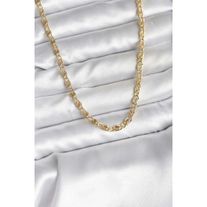 Mey İthalat® 14K Gold Renk Kaplama Zincir Model CM Kadın Kolye