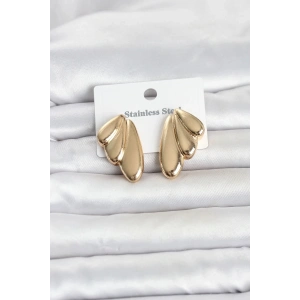 Mey İthalat® 316L Çelik Gold Renk Vintage Kadın Küpe