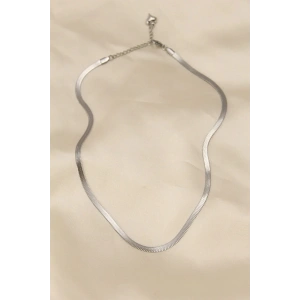 Mey İthalat® 316L Çelik Silver Renk 45 cm İtalyan Zincir Model Kadın Kolye