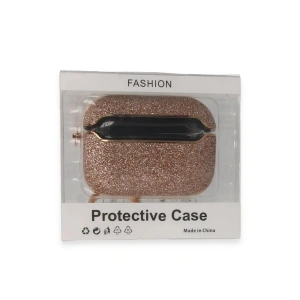 Mey İthalat®  Airpods Pro 2 (2.nesil) Spell Simli Kılıf - Rose Gold