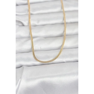 Mey İthalat® CM 14K Gold Renk Dolgun Zincir Model 60 cm Kadın Kolye