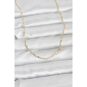 Mey İthalat® CM 14K Gold Renk Gemici Zincir Model 60 cm Kadın Kolye