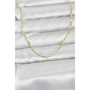 Mey İthalat® CM 14K Gold Renk Lazerli Zincir Model 60 cm Kadın Kolye