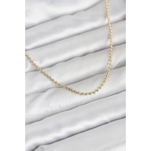 Mey İthalat® CM 14K Gold Renk Top Zincirli Model 60 cm Kadın Kolye