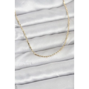 Mey İthalat® CM 14K Gold Renk Zincirli 60 cm Kadın Kolye