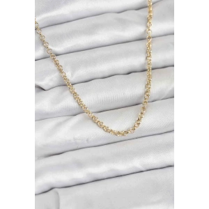 Mey İthalat® CM Gold Renk Pirinç Halkalı Model Kadın Kolye
