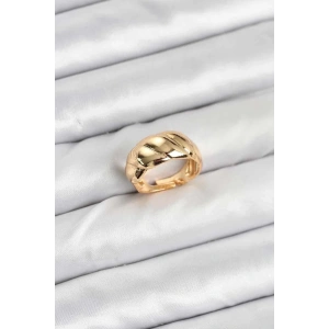 Mey İthalat® Gold Renk Bombeli Sarmal Yüzük