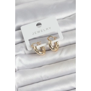 Mey İthalat® Gold Renk Pirinç Halka 15 mm Kadın Küpe