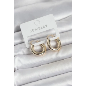 Mey İthalat® Gold Renk Pirinç Halka 20 mm Kadın Küpe