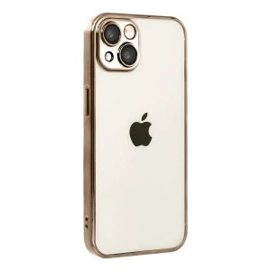 Mey İthalat®   iPhone 15  Lensli Silikon - Çöl Titanyum