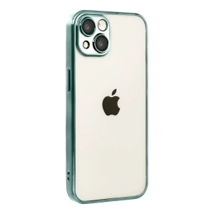 Mey İthalat®   iPhone 15  Lensli Silikon - Yeşil