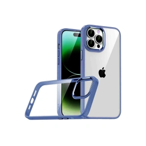 Mey İthalat®   iPhone 15 Pro Max  Lensli Silikon - Lacivert