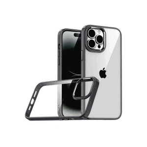 Mey İthalat®   iPhone 15 Pro Max  Lensli Silikon - Siyah