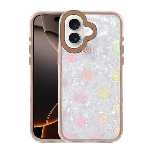 Mey İthalat®   iPhone 16 Lumi Desenli Kapak - Çöl Titanyum