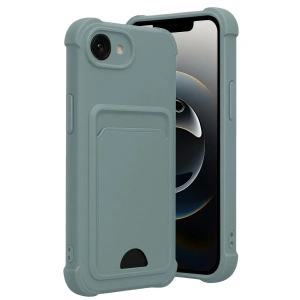 Mey İthalat®   iPhone 16E Kelvin Kartvizitli Silikon - Açık Yeşil