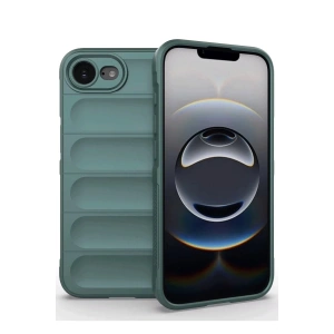 Mey İthalat®  iPhone 16E Kılıf Optimum Silikon - Koyu Yeşil