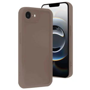 Mey İthalat®  iPhone 16E Kılıf Viera Silikon - Kahverengi