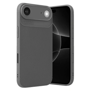 Mey İthalat®   iPhone 17 Air Auto Focus Karbon Kapak - Gri