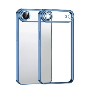 Mey İthalat®   iPhone 17 Air  Lensli Silikon - Açık Mavi