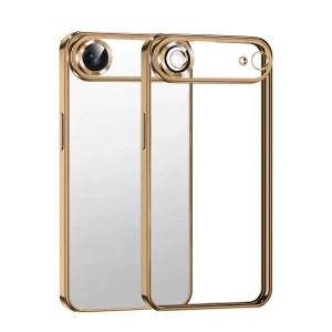 Mey İthalat®   iPhone 17 Air  Lensli Silikon - Çöl Titanyum