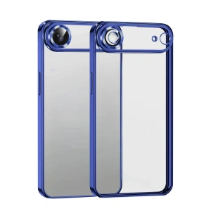 Mey İthalat®   iPhone 17 Air  Lensli Silikon - Lacivert