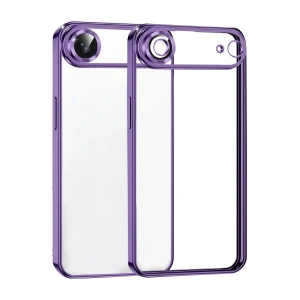 Mey İthalat®   iPhone 17 Air  Lensli Silikon - Mor