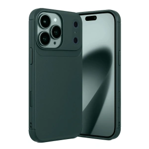 Mey İthalat®   iPhone 17 Pro Max Auto Focus Karbon Kapak - Koyu Yeşil