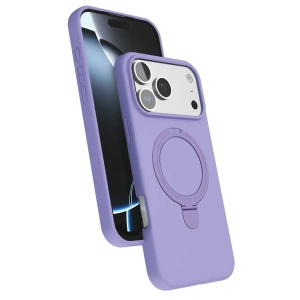 Mey İthalat®   iPhone 17 Pro Regal Magsafe Standlı Kapak - Lila