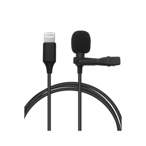 Mey İthalat®  Lightning 2 Metre Double Mikrofon - Siyah