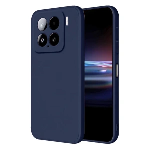 Mey İthalat®   Mi 15 Pro Kılıf Nano içi Kadife Silikon - Lacivert