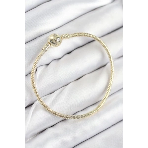 Mey İthalat® Pirinç Charm Topcuk Model Gold Renk Kadın Bileklik