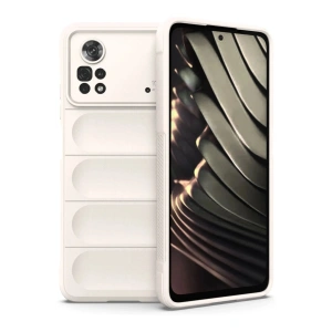Mey İthalat®   Poco X4 Pro 5G Kılıf Optimum Silikon - Krem