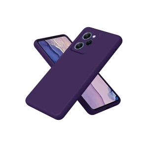 Mey İthalat®   Poco X5 Pro 5G Nano içi Kadife Silikon - Mor