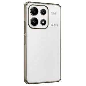 Mey İthalat®   Poco X6 Pro Kılıf  Lensli Silikon - Gold