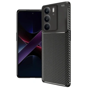 Mey İthalat®  Realme C75 4G Auto Focus Karbon Kapak - Siyah